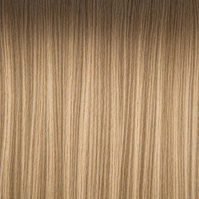 Close-up of the Remy human hair texture in shade #10/24 Balayage