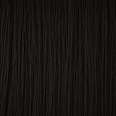 Close-up of the Remy human hair texture in shade #1A Natural Black