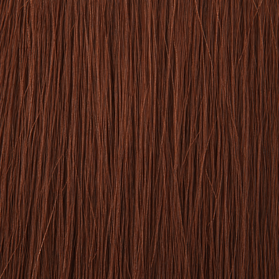 Close-up of the Remy human hair texture in shade #33 Auburn