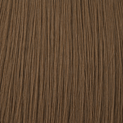 Close-up of the Remy human hair texture in shade #5 Light Brown