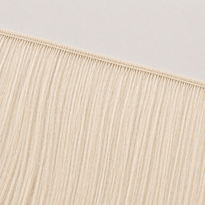 Flat butterfly weft seam of Stessia hair extensions in shade #60 Platinum Blonde