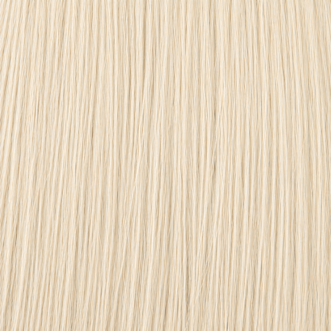 Close-up of the Remy human hair texture in shade #60 Platinum Blonde