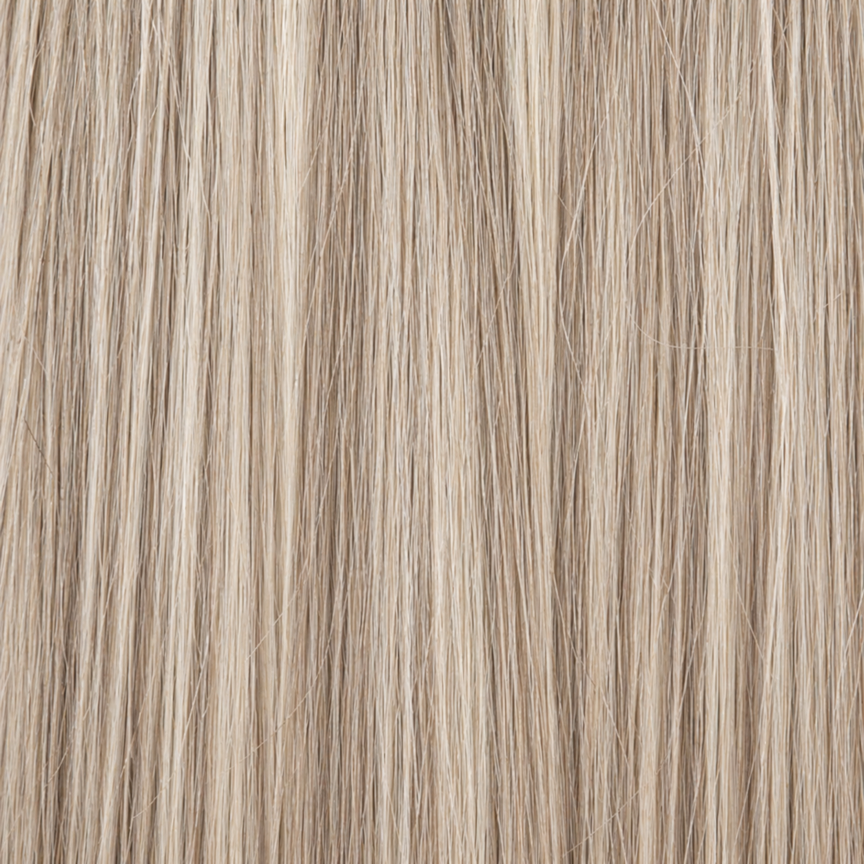Close-up of the Remy human hair texture in shade #613/18A Highlights