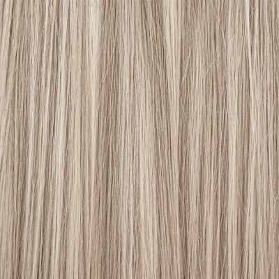Close-up of the Remy human hair texture in shade #613/18A Highlights