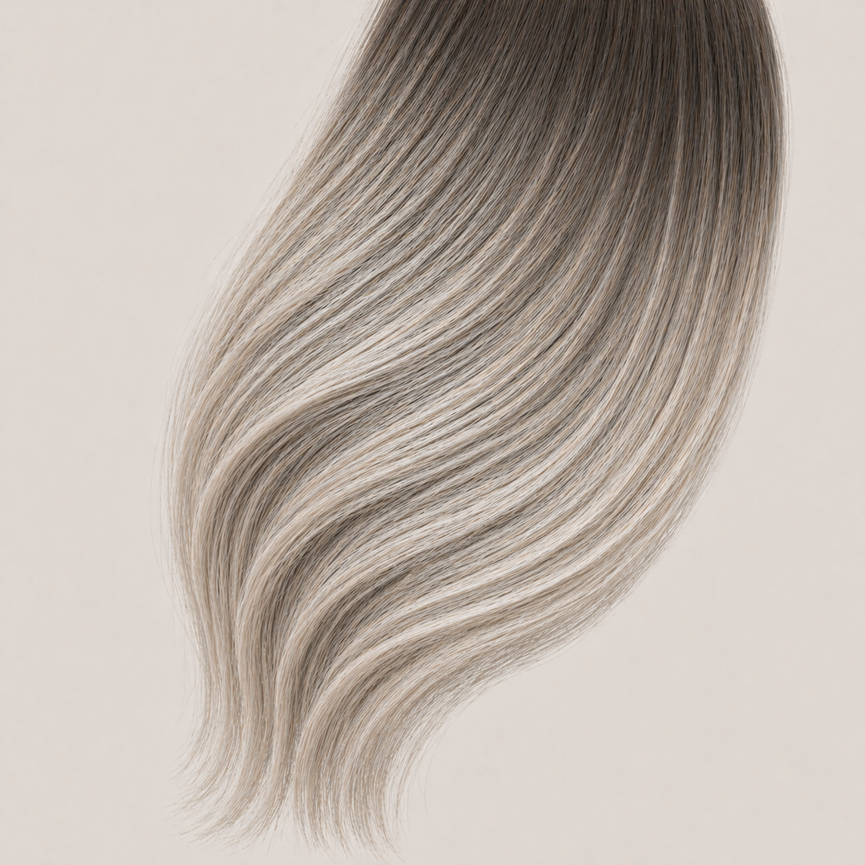 Stessia butterfly weft hair extensions in shade #7A/613/18A Balayage, laid flat