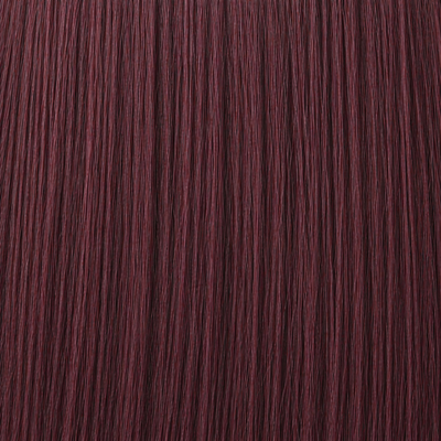 Close-up of the Remy human hair texture in shade #99J Burgundy