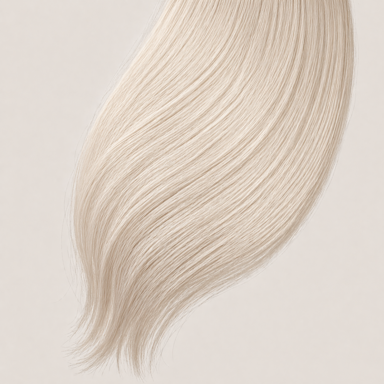 Stessia butterfly weft hair extensions in shade #Ivory, laid flat