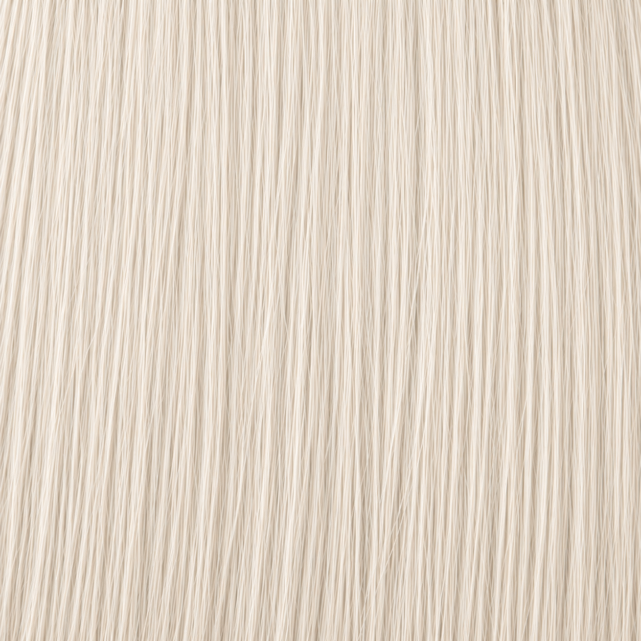 Close-up of the Remy human hair texture in shade #Ivory