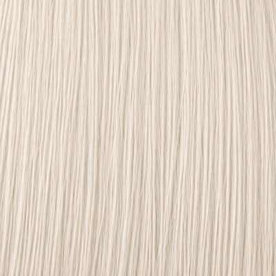 Close-up of the Remy human hair texture in shade #Ivory